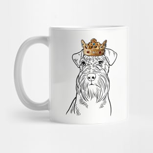 Schnauzer Dog King Queen Wearing Crown Mug